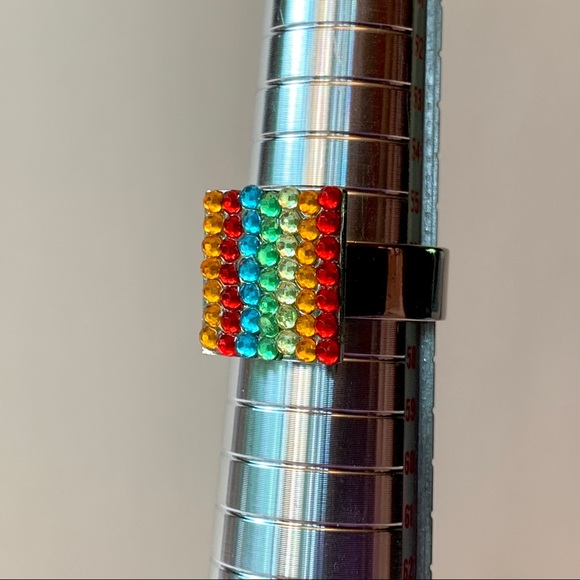 Rainbow Ring, size 8 - Picture 8 of 10